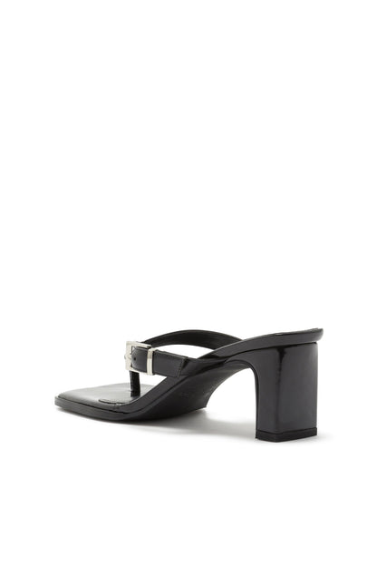 Zapato de Tacón con Hebilla Negro