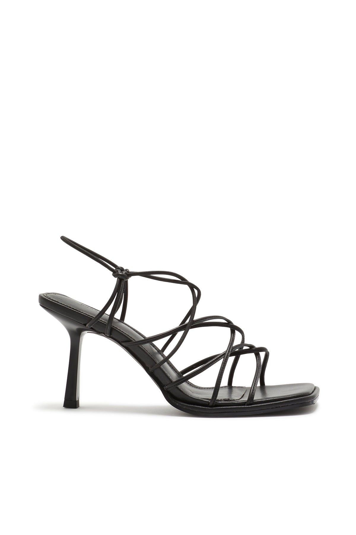 Zapato de Tacón Destalonado Elástico Negro
