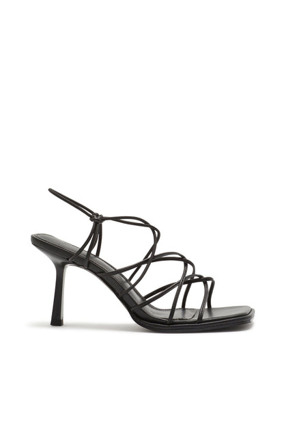 Zapato de Tacón Destalonado Elástico Negro