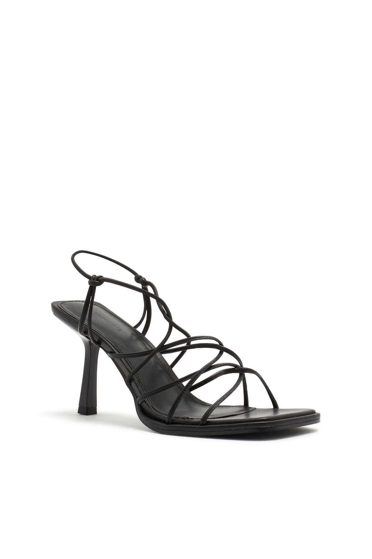 Zapato de Tacón Destalonado Elástico Negro