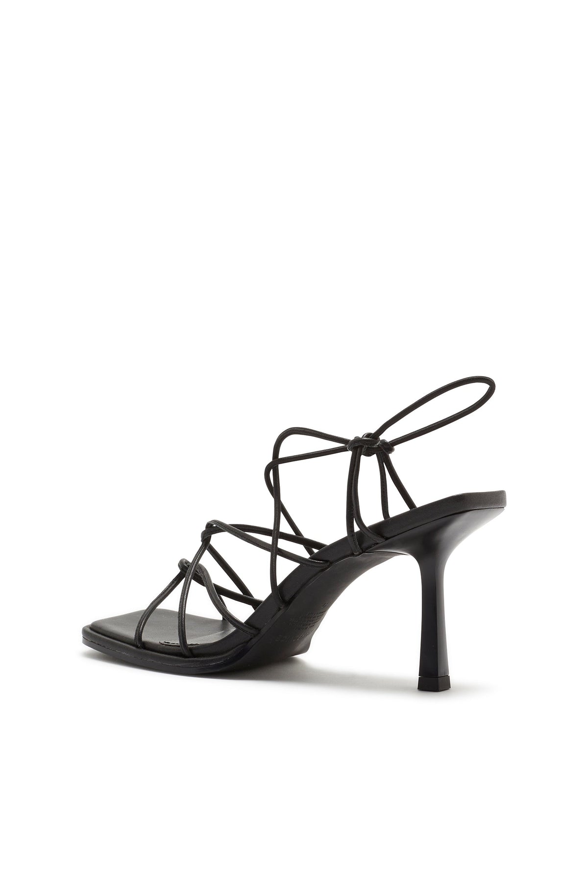 Zapato de Tacón Destalonado Elástico Negro