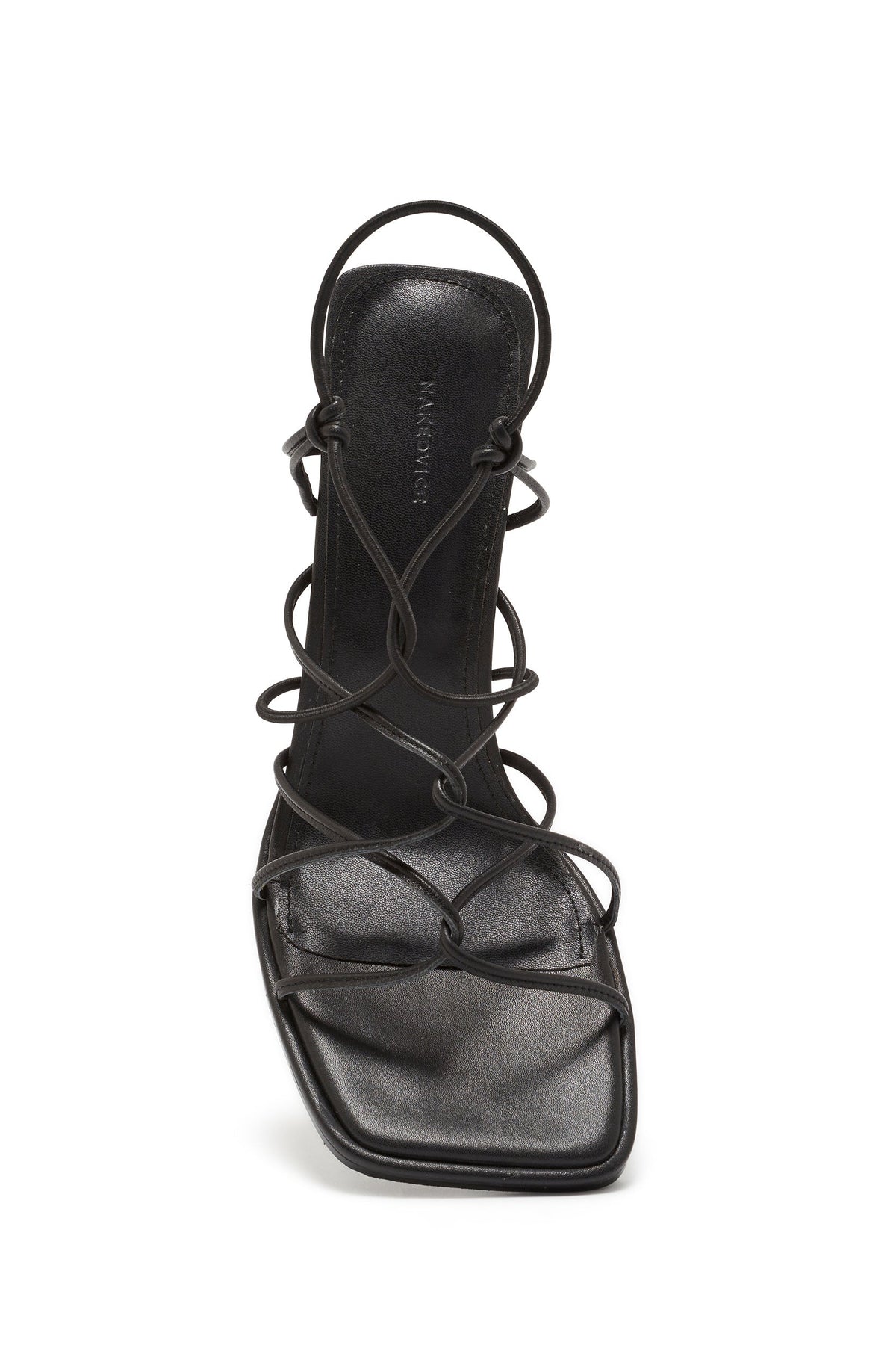 Zapato de Tacón Destalonado Elástico Negro