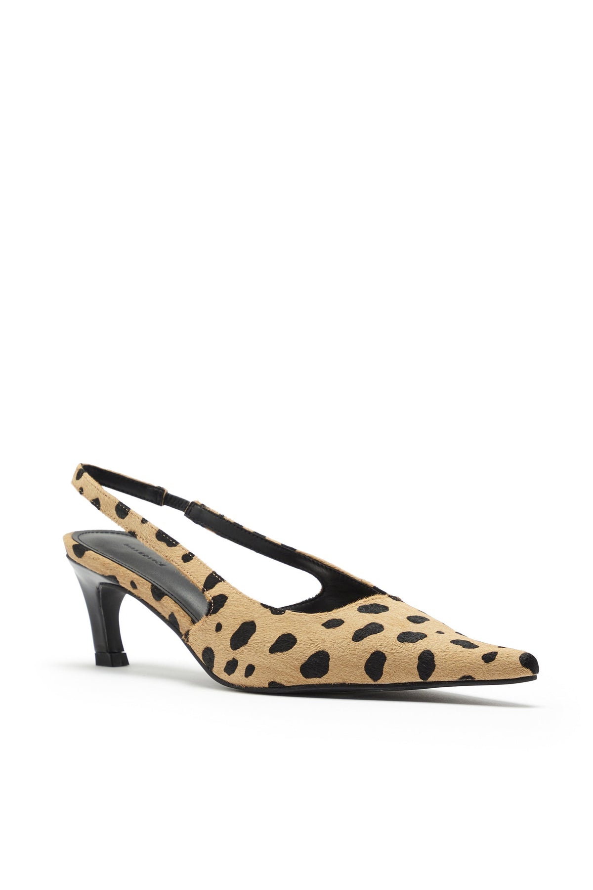 Zapato de Tacón Destalonado Leopardo