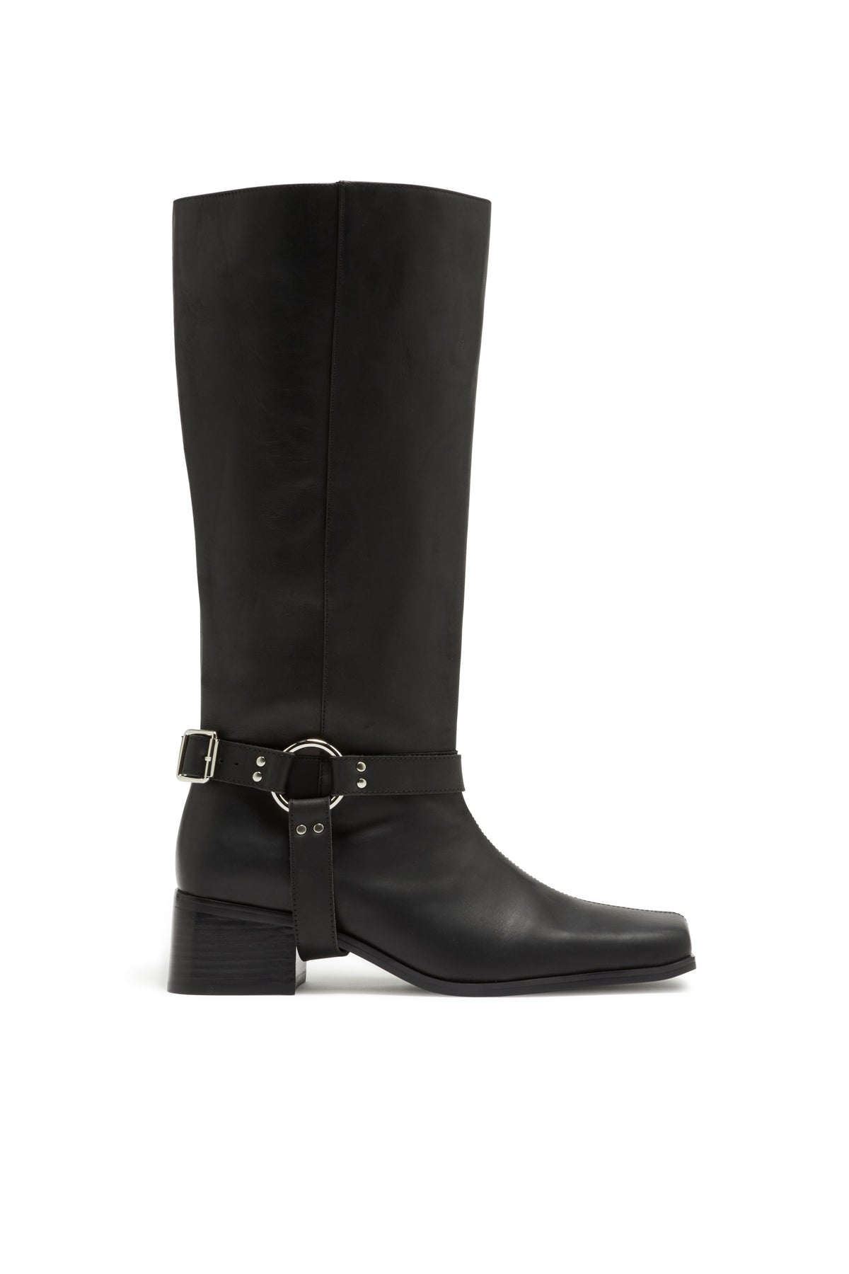 Bota con Arnés Negra