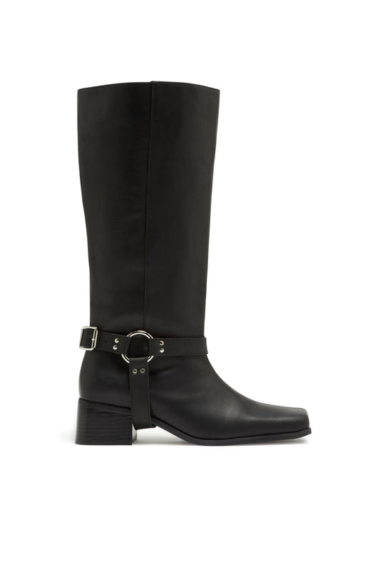 Bota con Arnés Negra