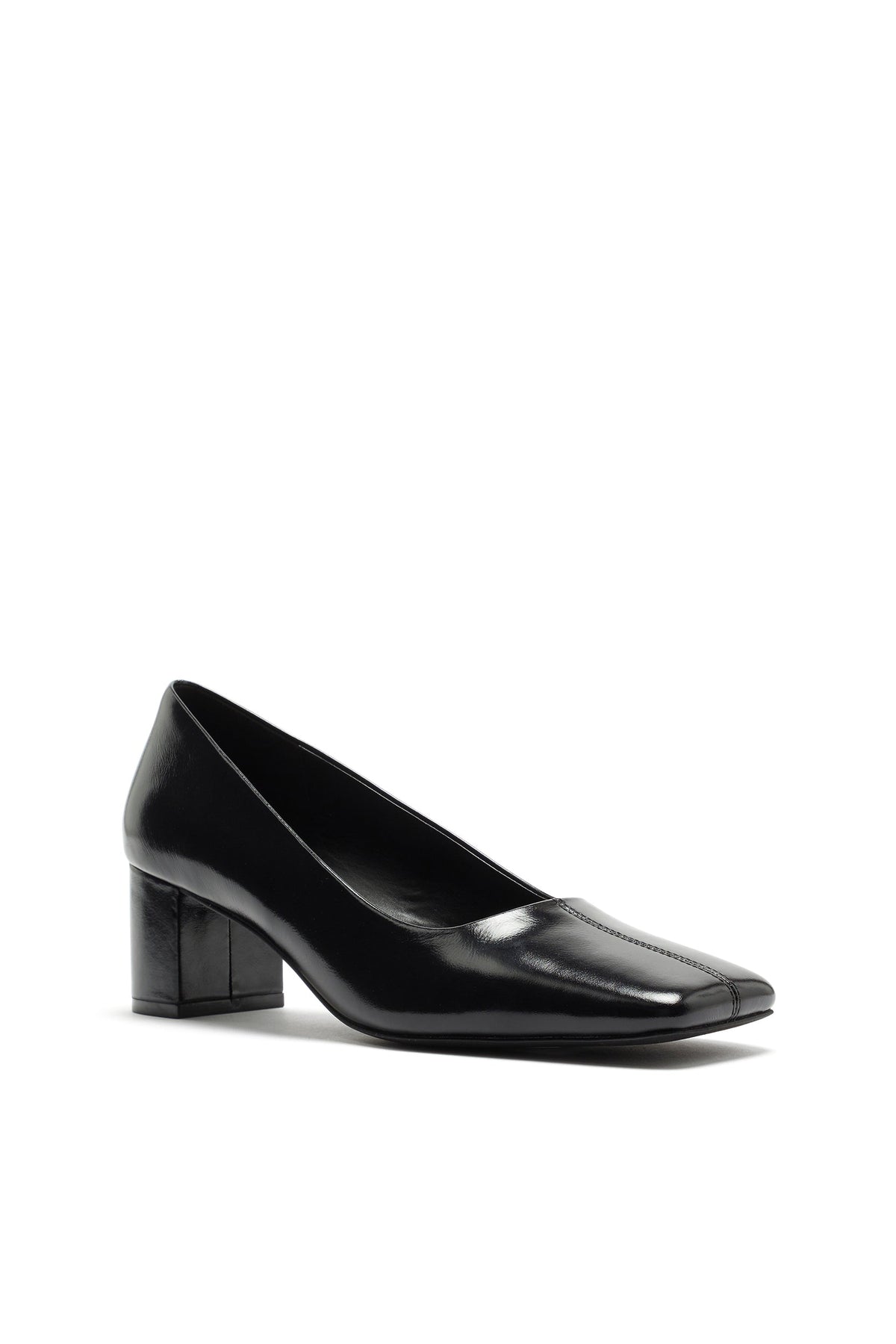 Zapato de Salón con Tacón Ancho Negro