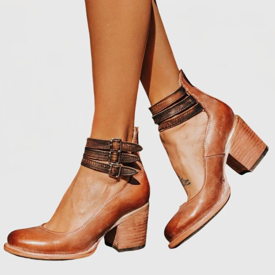 Zapato de Tacón de Piel Elegante y Cómodo