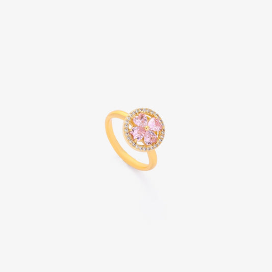 Anillo | Giratorio Corazón Rosa Bloom