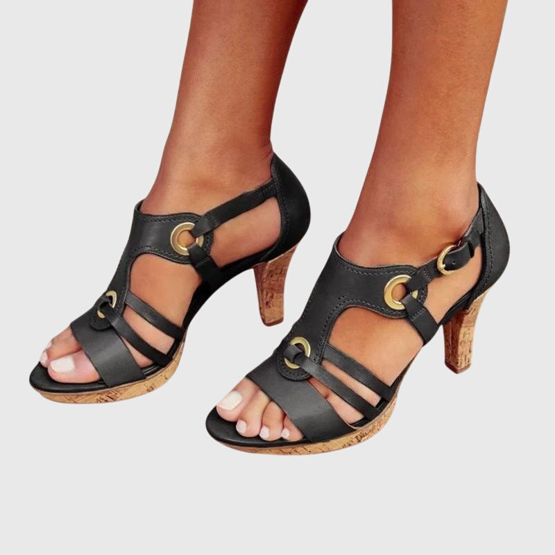 Zapato de Tacón Ortopédico de Piel