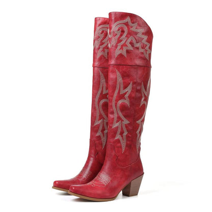 Bota Cowboy por Encima de la Rodilla