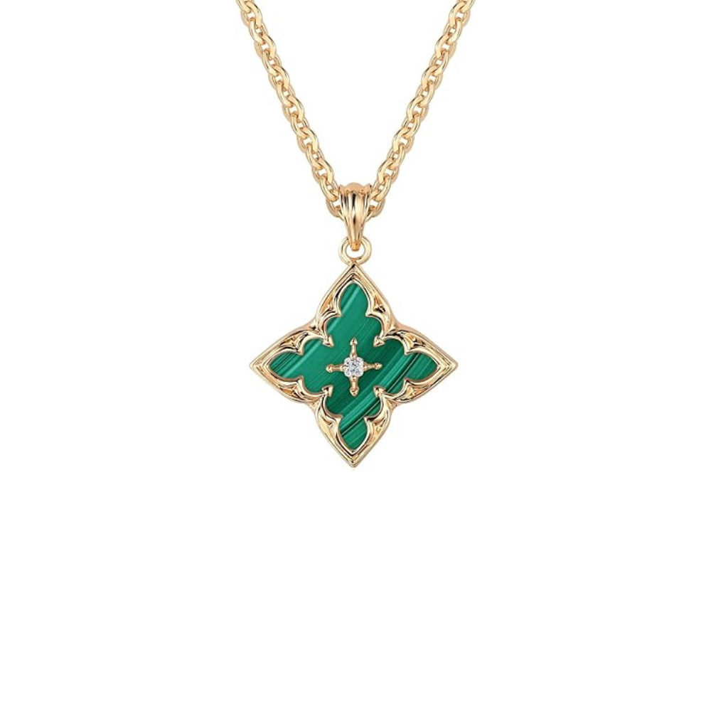 Collar | Colgante Trébol Esmeralda