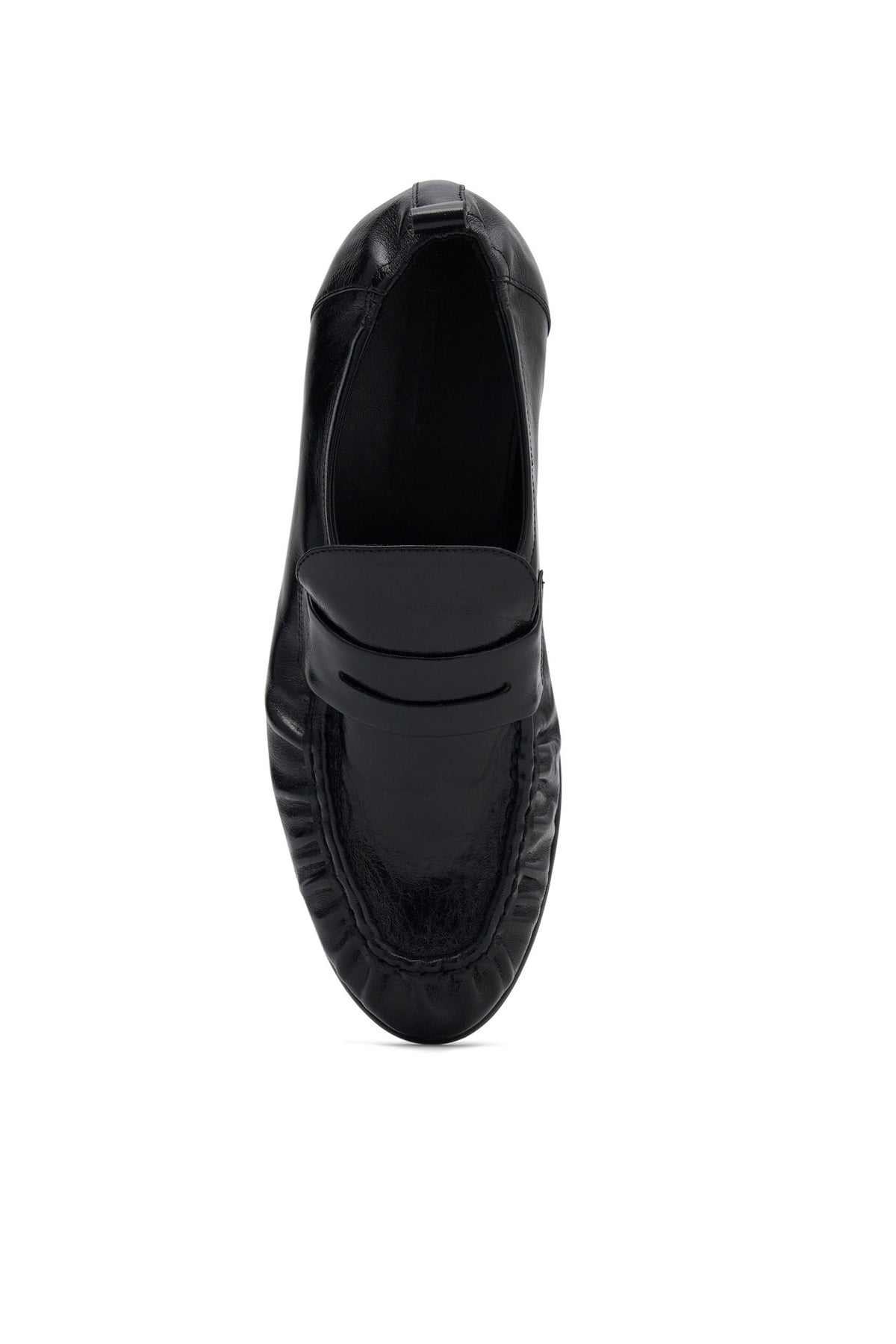 Mocasín con Talón Fruncido Negro