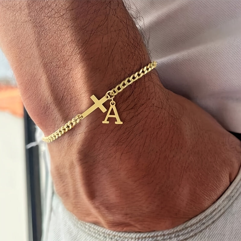 Pulsera | Cruz con Inicial