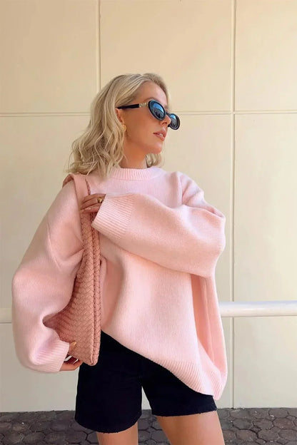 ARIA | Pink Cozy Sweater