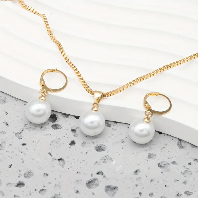 Set de Joyas | Perla Golden Grace
