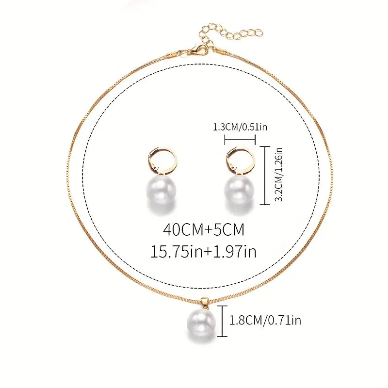 Set de Joyas | Perla Golden Grace