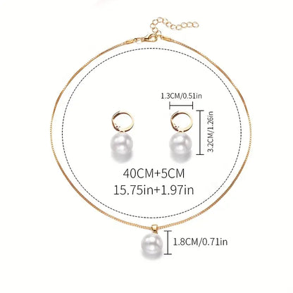 Set de Joyas | Perla Golden Grace