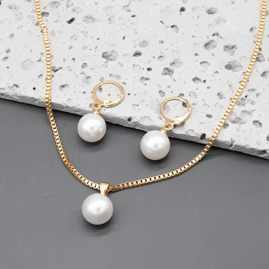 Set de Joyas | Perla Golden Grace