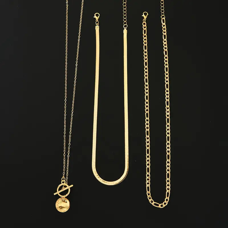 Collar | En Capas con Moneda Texturizada Savira
