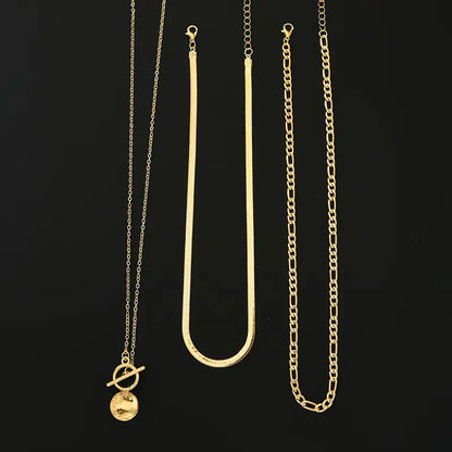 Collar | En Capas con Moneda Texturizada Savira