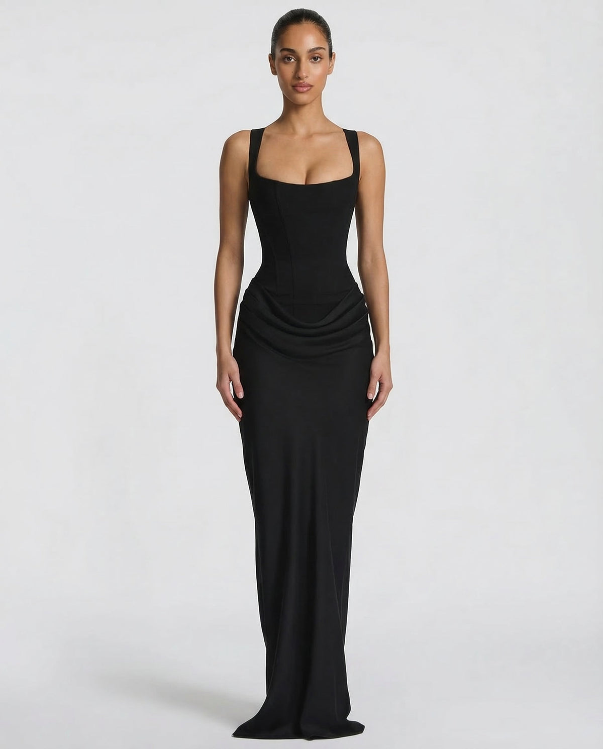 Gema | Vestido Largo Reloj de Arena con Corsé