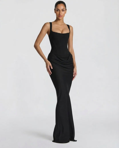Gema | Vestido Largo Reloj de Arena con Corsé