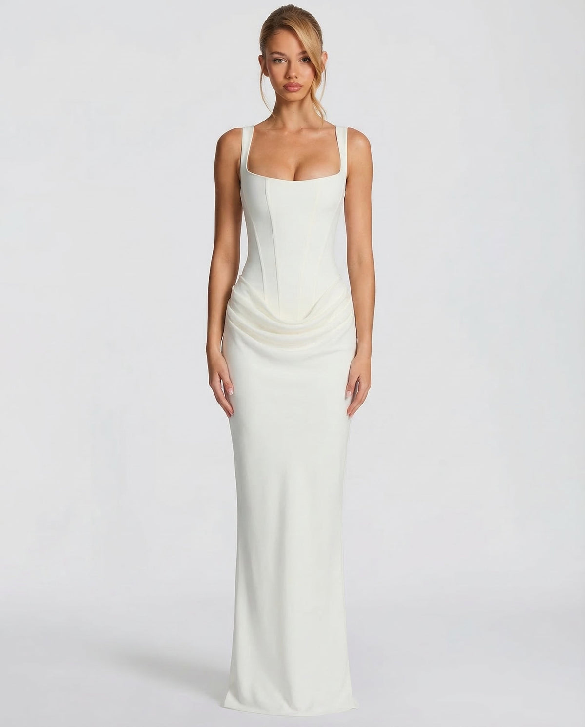 Gema | Vestido Largo Reloj de Arena con Corsé