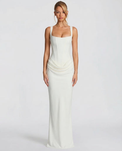 Gema | Vestido Largo Reloj de Arena con Corsé