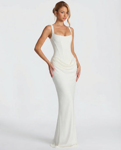 Gema | Vestido Largo Reloj de Arena con Corsé