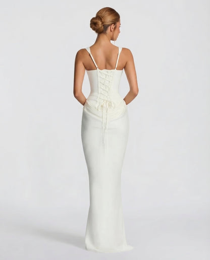 Gema | Vestido Largo Reloj de Arena con Corsé