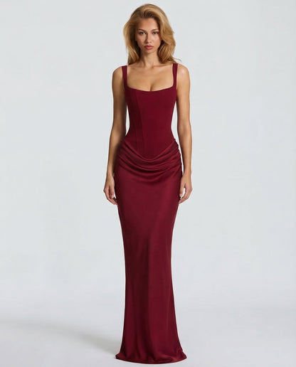 Gema | Vestido Largo Reloj de Arena con Corsé