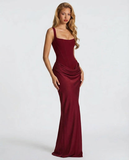 Gema | Vestido Largo Reloj de Arena con Corsé