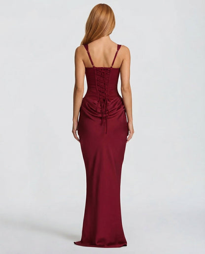 Gema | Vestido Largo Reloj de Arena con Corsé