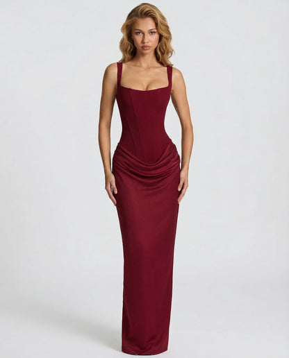 Gema | Vestido Largo Reloj de Arena con Corsé