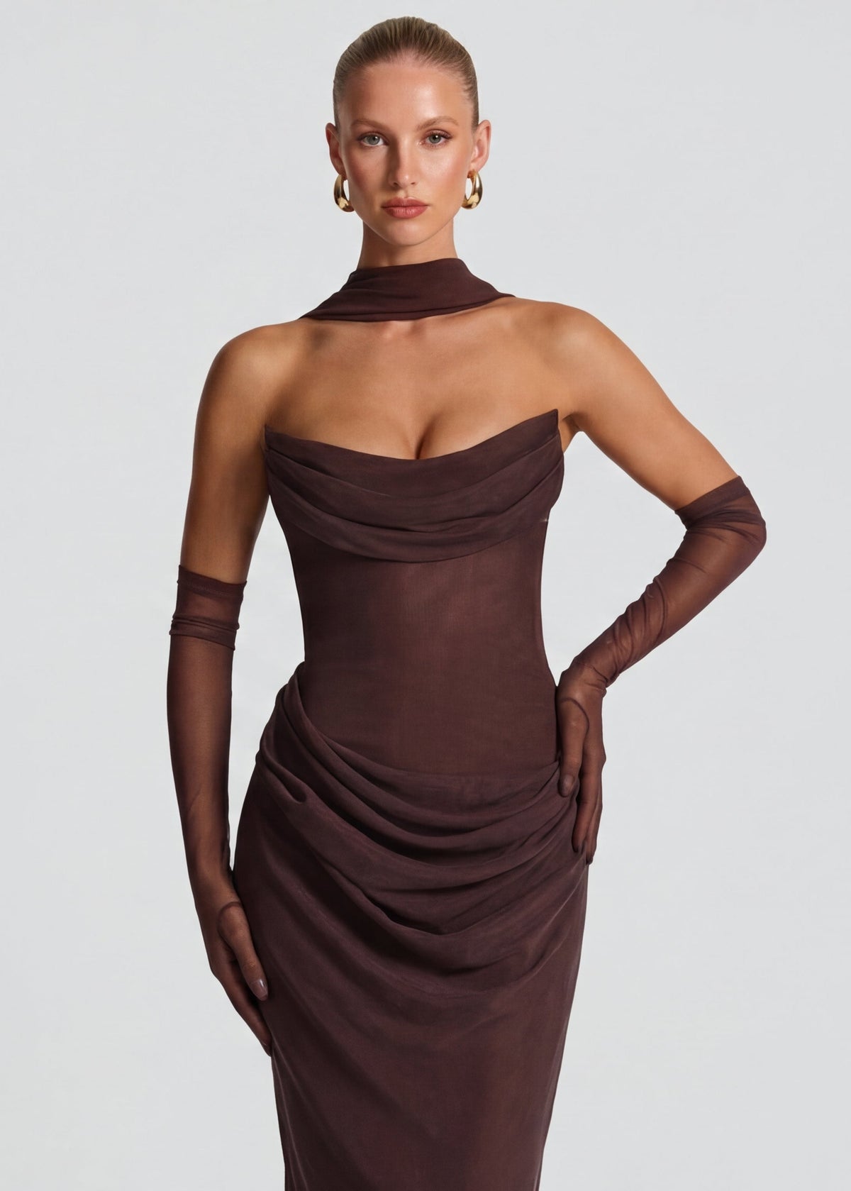 Natalia | Vestido Largo Drapeado