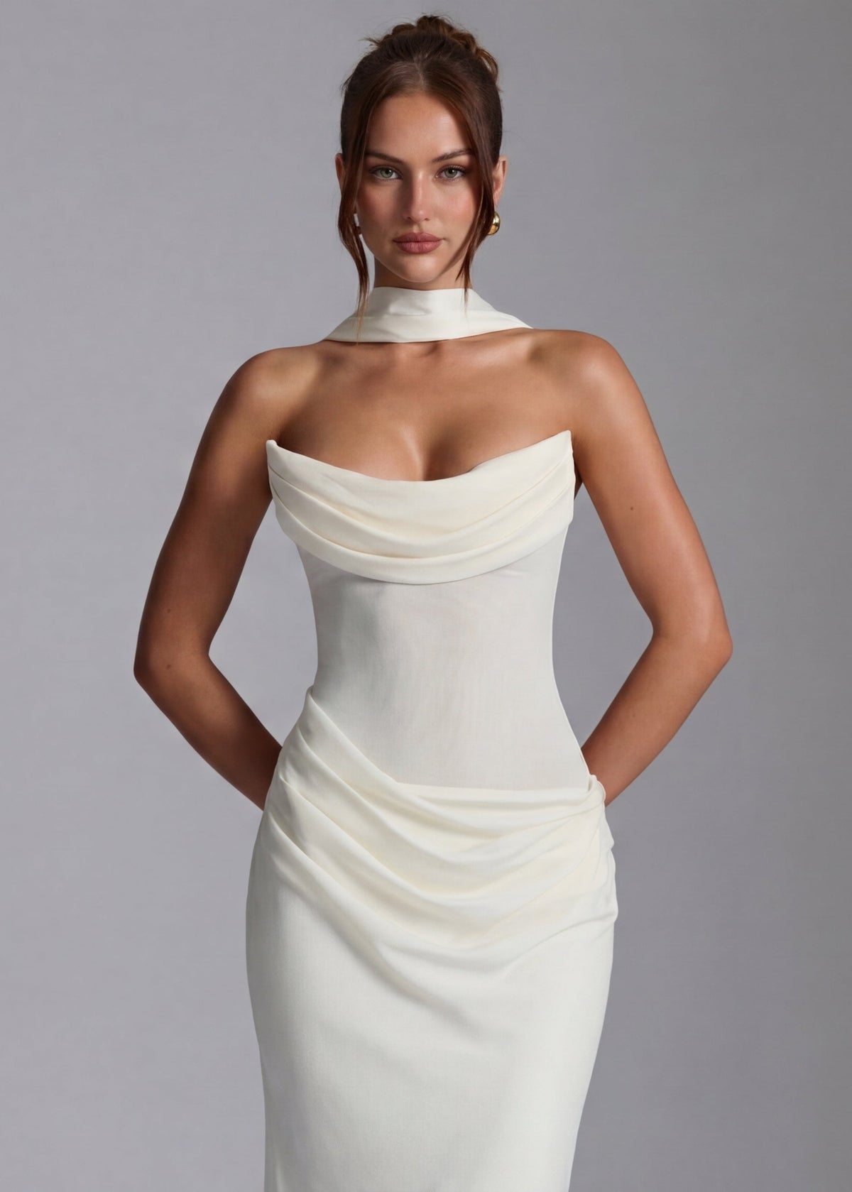 Natalia | Vestido Largo Drapeado
