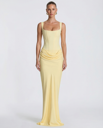 Gema | Vestido Largo Reloj de Arena con Corsé