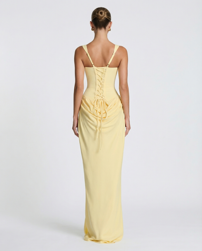 Gema | Vestido Largo Reloj de Arena con Corsé