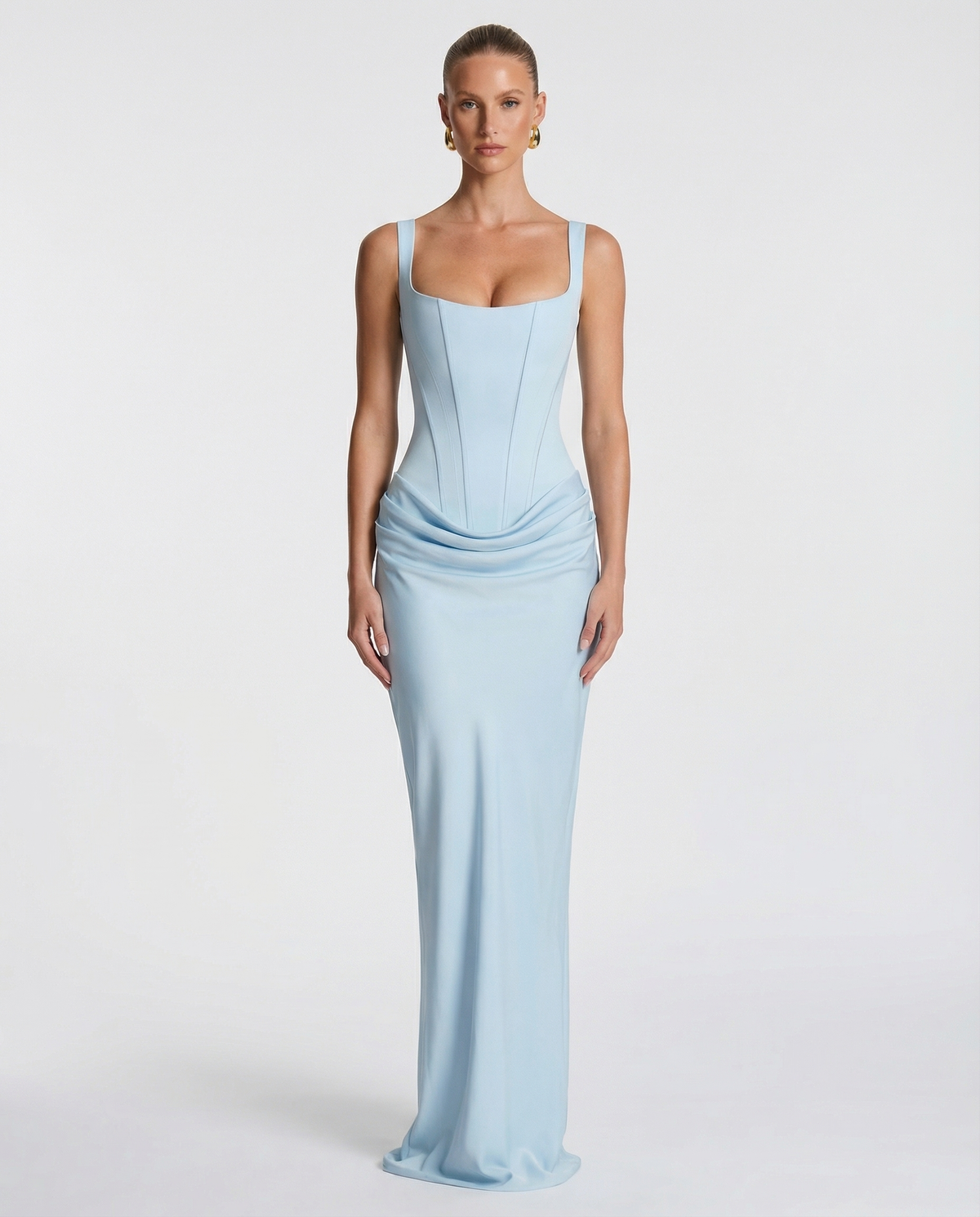 Gema | Vestido Largo Reloj de Arena con Corsé