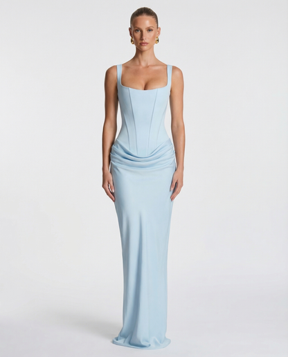 Gema | Vestido Largo Reloj de Arena con Corsé