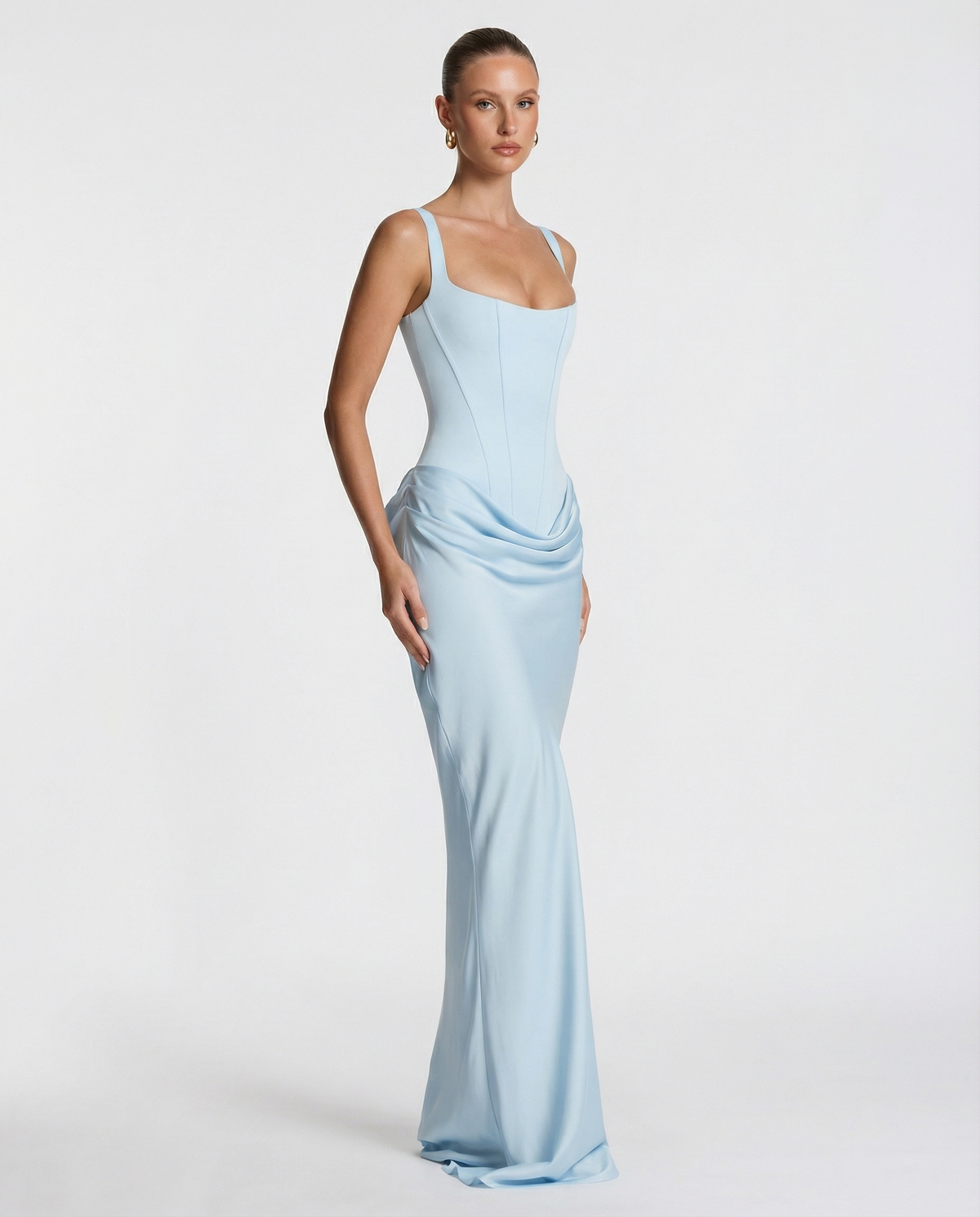 Gema | Vestido Largo Reloj de Arena con Corsé