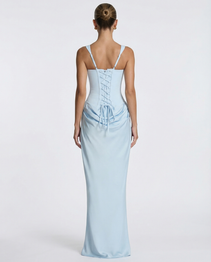 Gema | Vestido Largo Reloj de Arena con Corsé