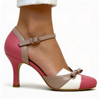 Zapato de Tacón Elegante Rosa Palo