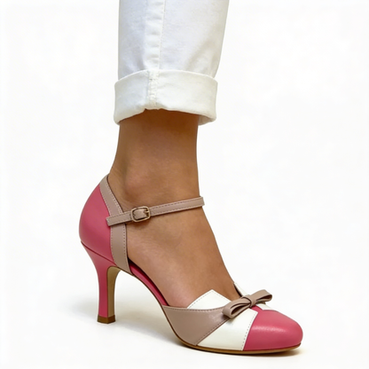 Zapato de Tacón Elegante Rosa Palo