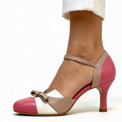 Zapato de Tacón Elegante Rosa Palo