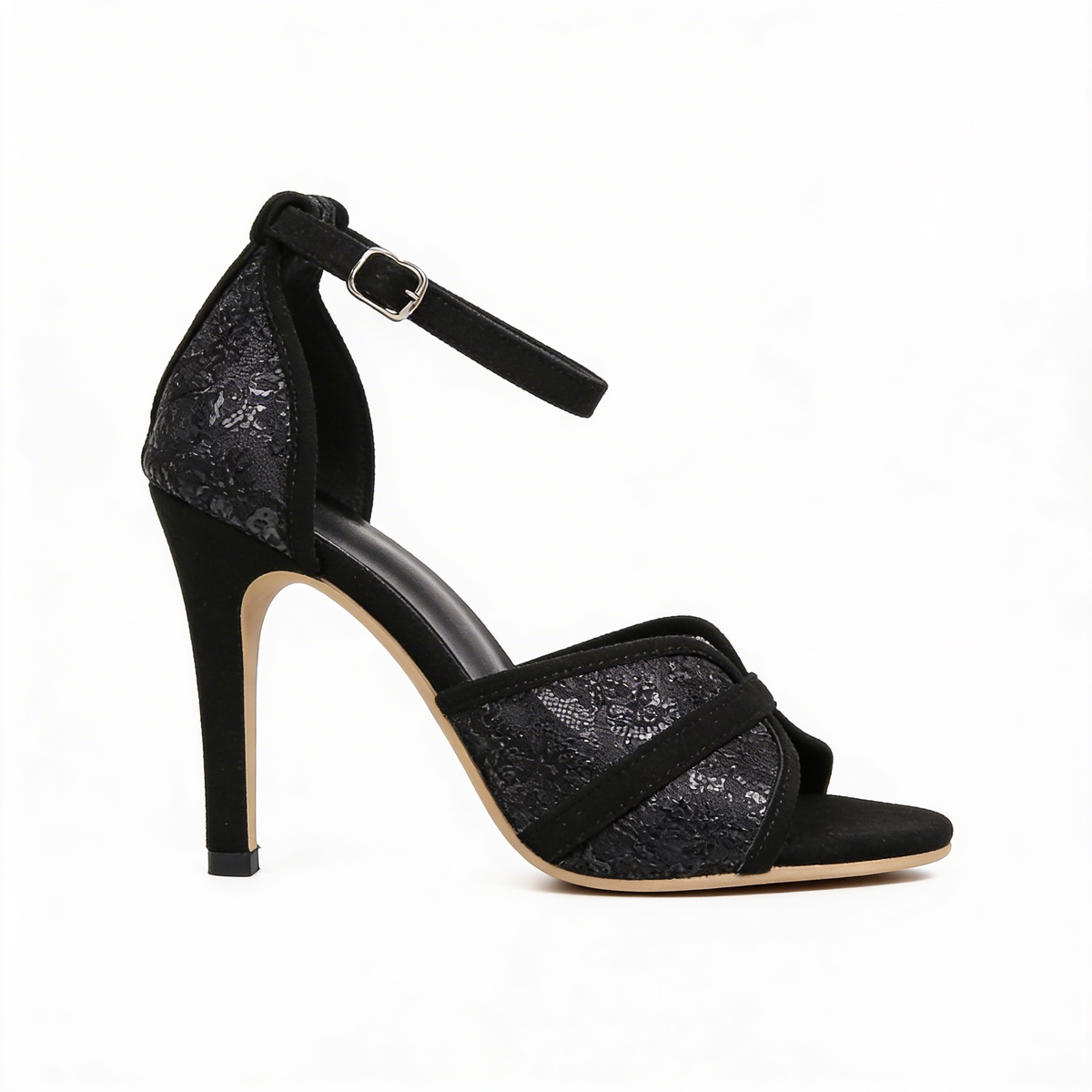Zapato de Tacón Ortopédico Negro