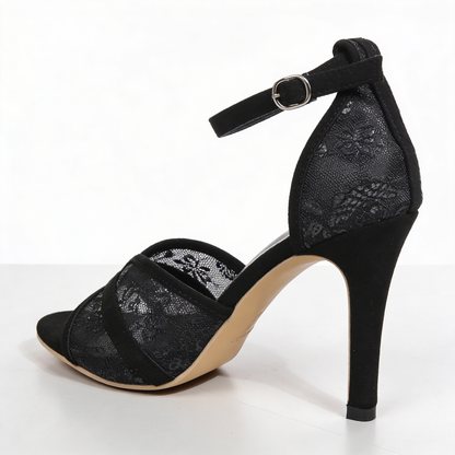 Zapato de Tacón Ortopédico Negro