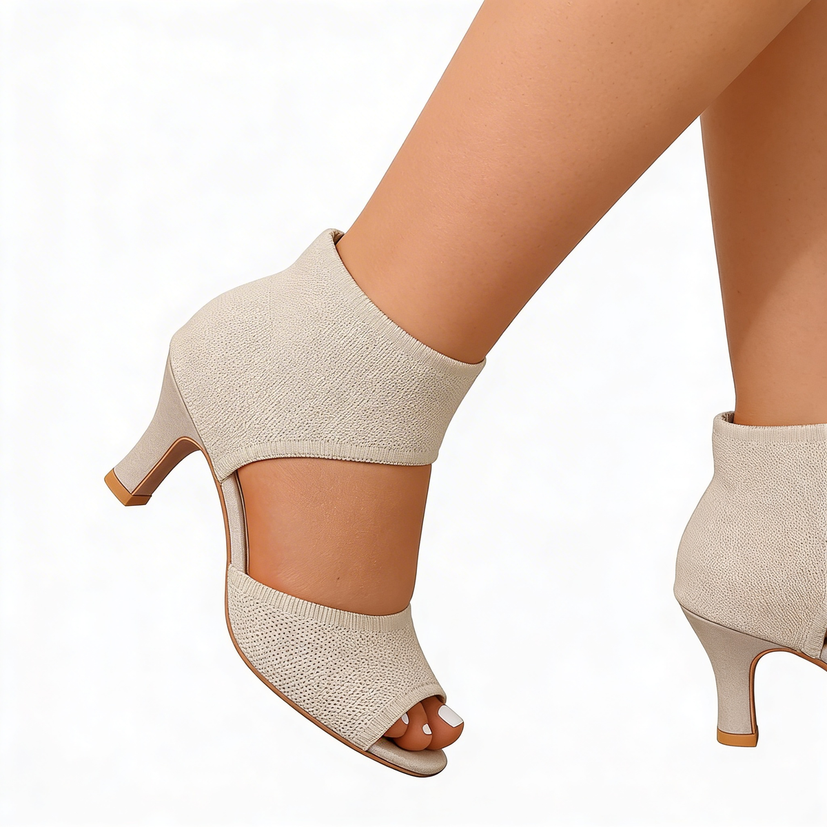 Zapato de Tacón Ortopédico con Tira y Tacón Medio