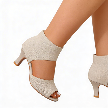 Zapato de Tacón Ortopédico con Tira y Tacón Medio