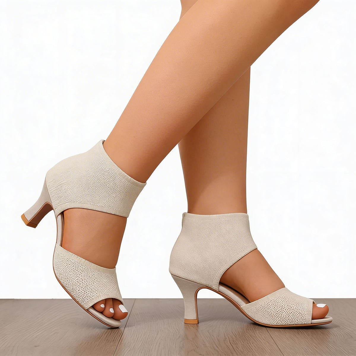 Zapato de Tacón Ortopédico con Tira y Tacón Medio